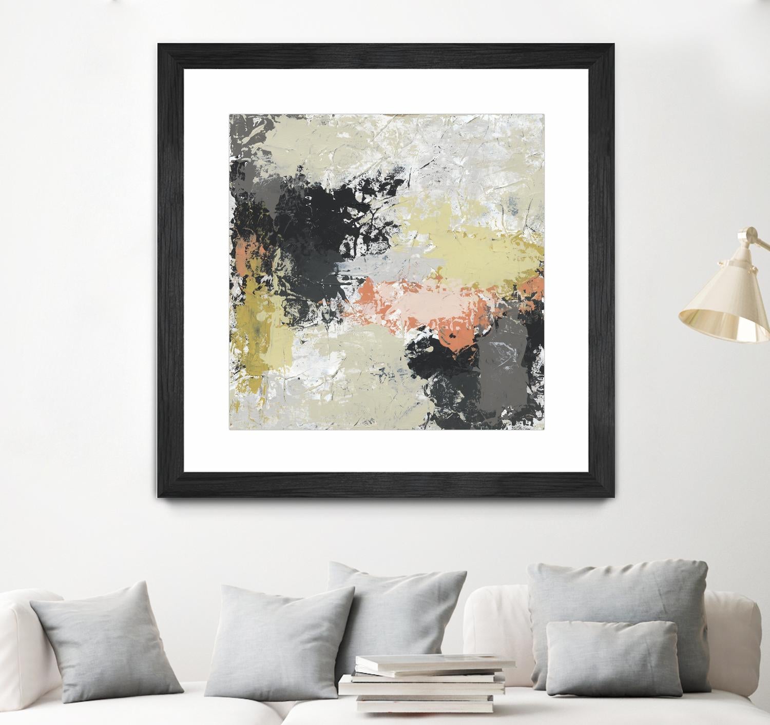 Gossamer Cloud II by June Erica Vess on GIANT ART - yellow abstract