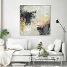 Gossamer Cloud II by June Erica Vess on GIANT ART - yellow abstract