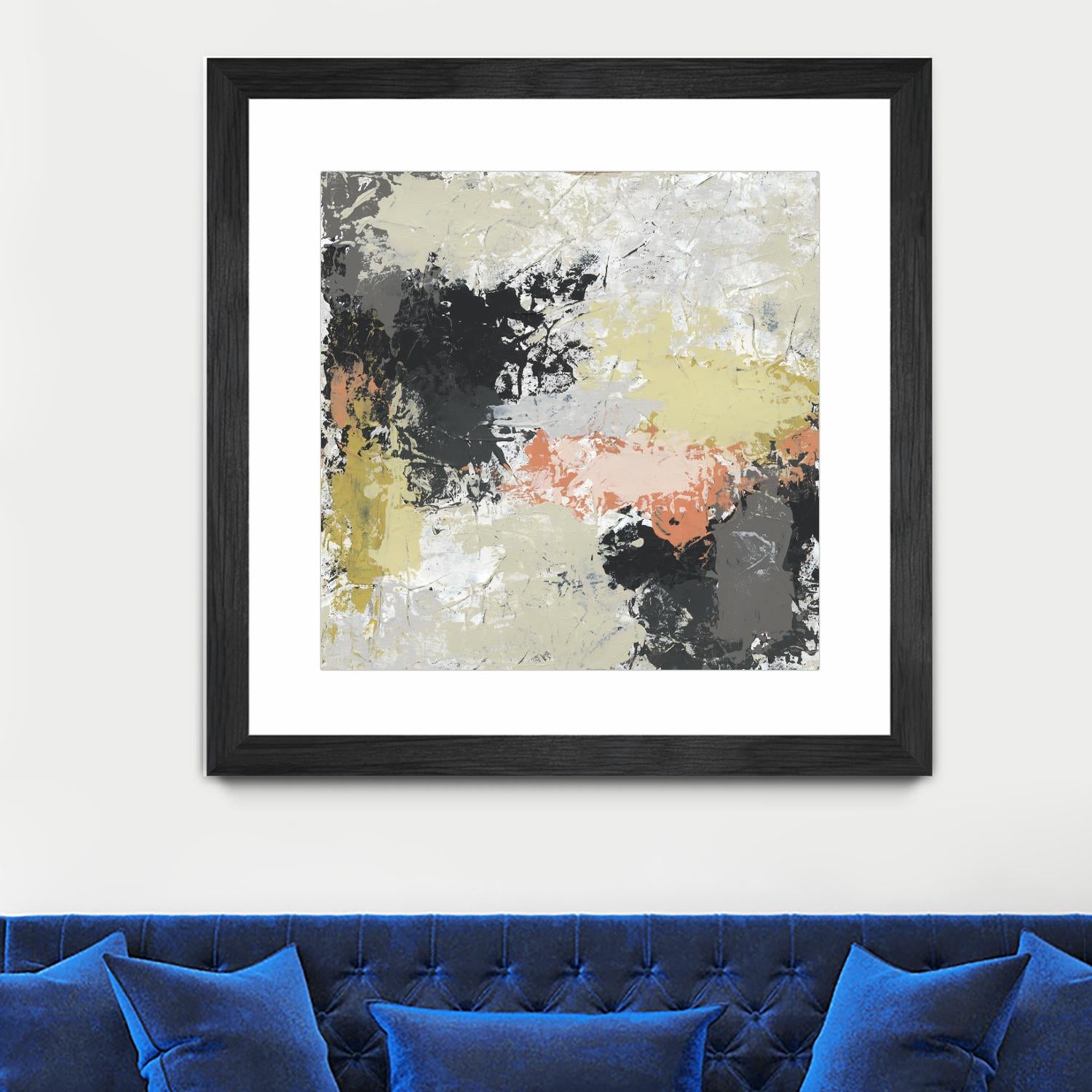 Gossamer Cloud II by June Erica Vess on GIANT ART - yellow abstract