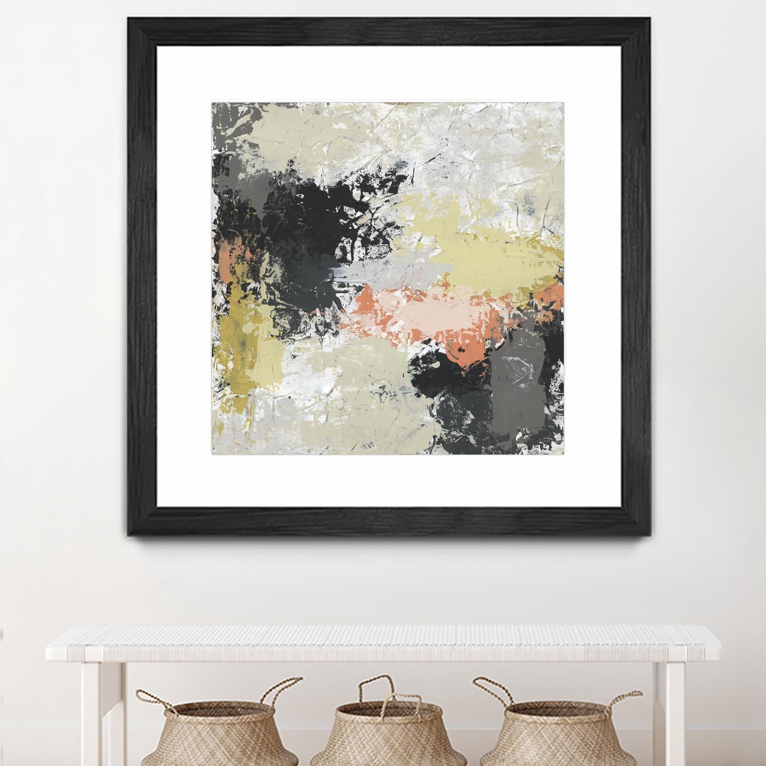 Gossamer Cloud II by June Erica Vess on GIANT ART - yellow abstract