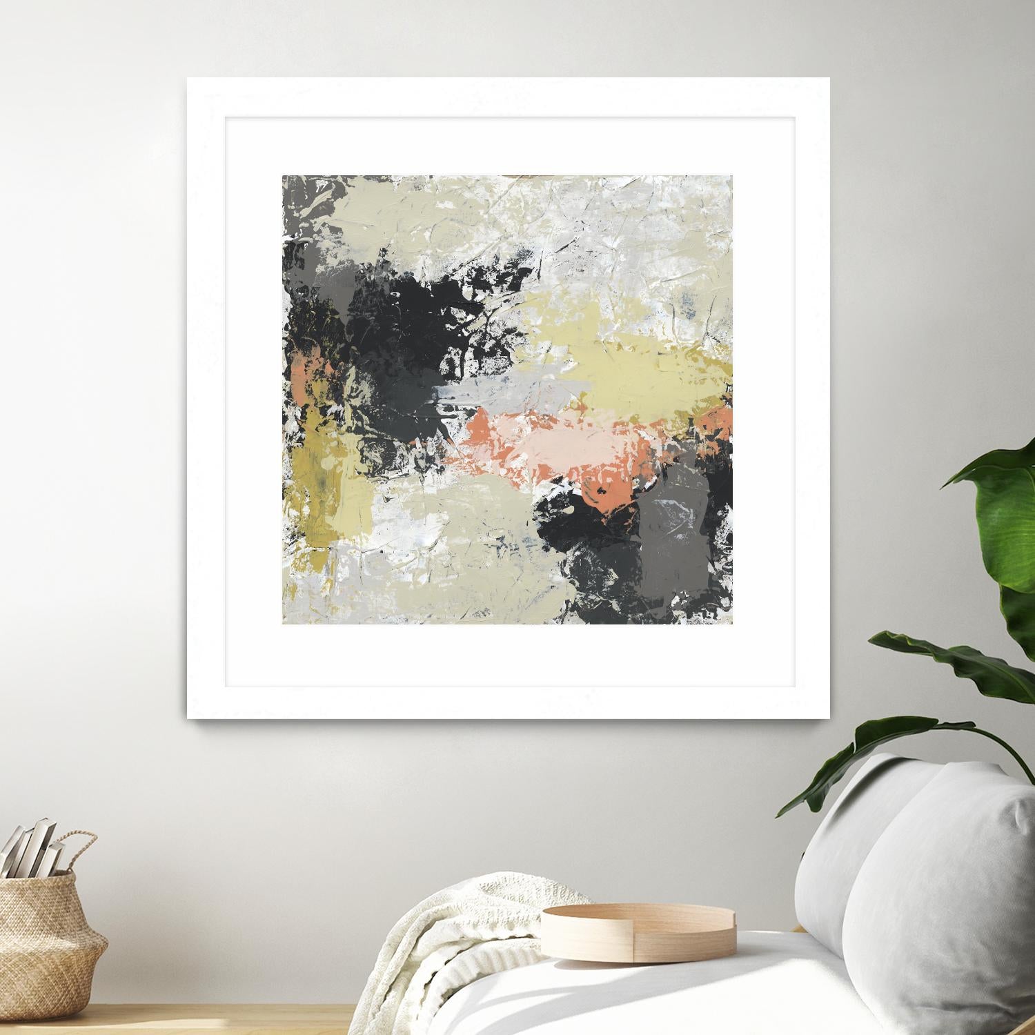 Gossamer Cloud II by June Erica Vess on GIANT ART - yellow abstract