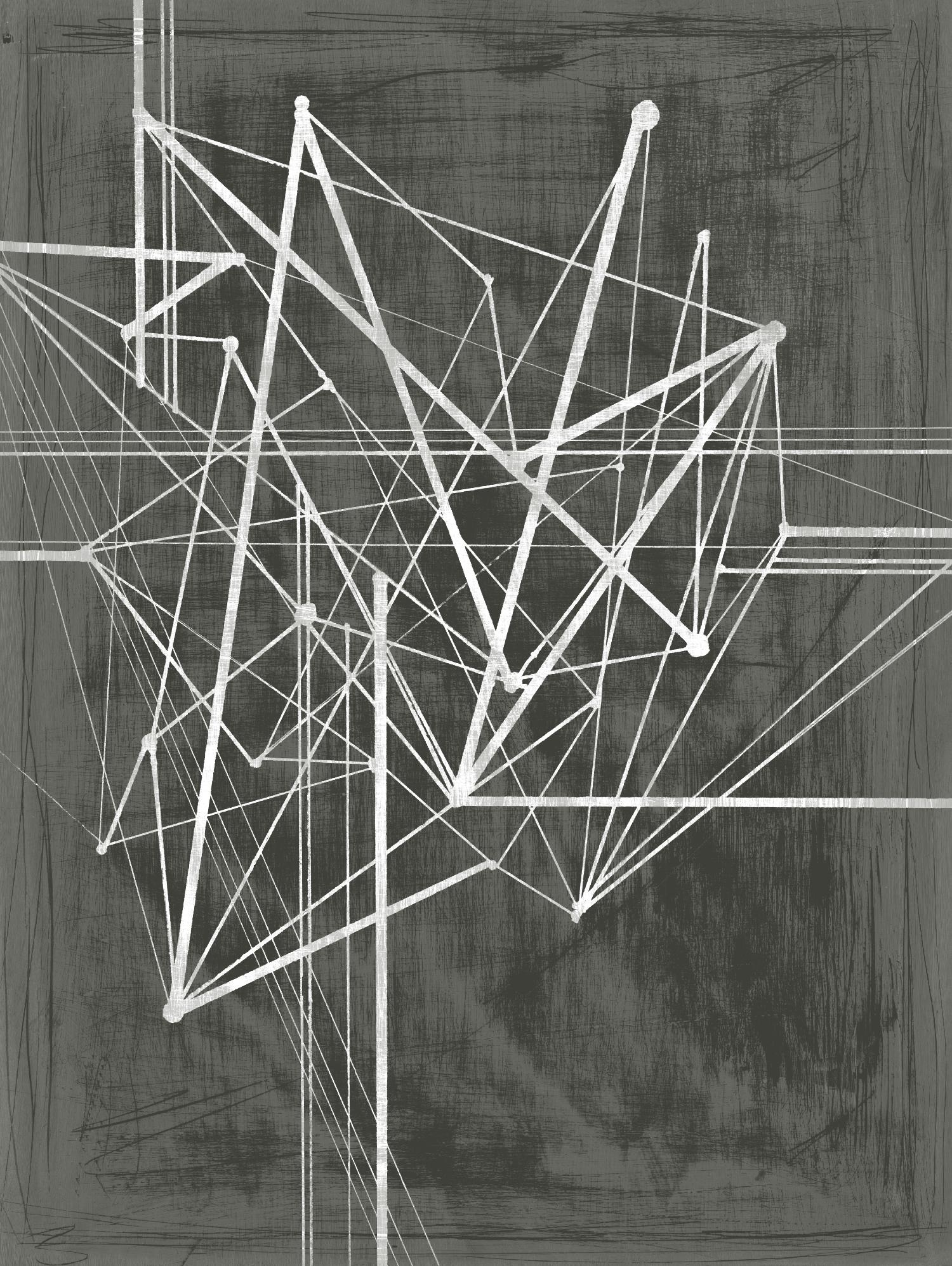 Vertices I par Ethan Harper sur GIANT ART - abstrait blanc