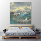 Painterly Field I by Jennifer Goldberger on GIANT ART - blue abstract