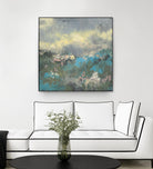 Painterly Field I by Jennifer Goldberger on GIANT ART - blue abstract