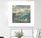 Painterly Field I by Jennifer Goldberger on GIANT ART - blue abstract