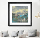 Painterly Field I by Jennifer Goldberger on GIANT ART - blue abstract
