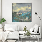 Painterly Field I by Jennifer Goldberger on GIANT ART - blue abstract