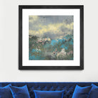 Painterly Field I by Jennifer Goldberger on GIANT ART - blue abstract