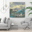 Painterly Field I by Jennifer Goldberger on GIANT ART - blue abstract