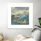 Painterly Field I by Jennifer Goldberger on GIANT ART - blue abstract