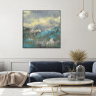 Painterly Field I by Jennifer Goldberger on GIANT ART - blue abstract