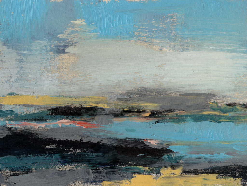 Bold Horizon II by Jennifer Goldberger on GIANT ART - blue abstract
