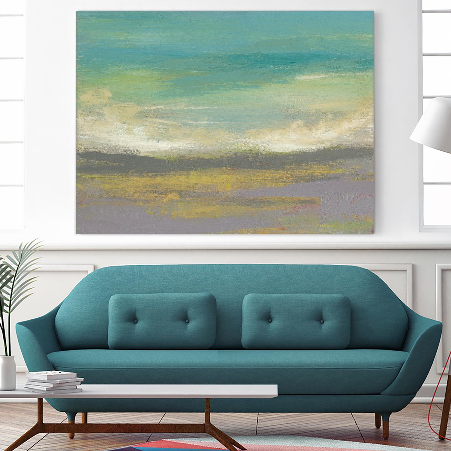 Sunset Study II by Jennifer Goldberger on GIANT ART - green abstract nature