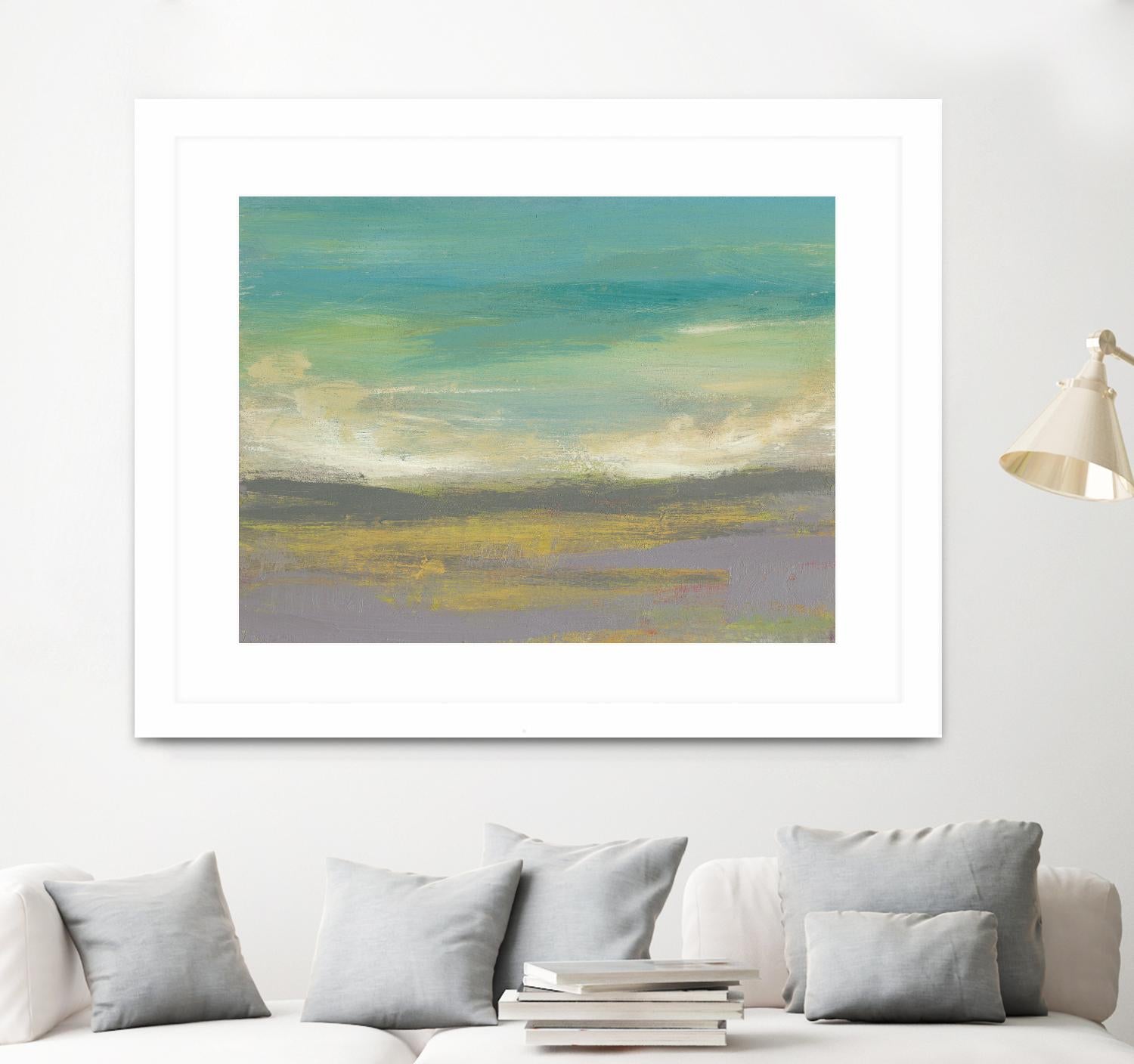 Sunset Study II by Jennifer Goldberger on GIANT ART - green abstract nature