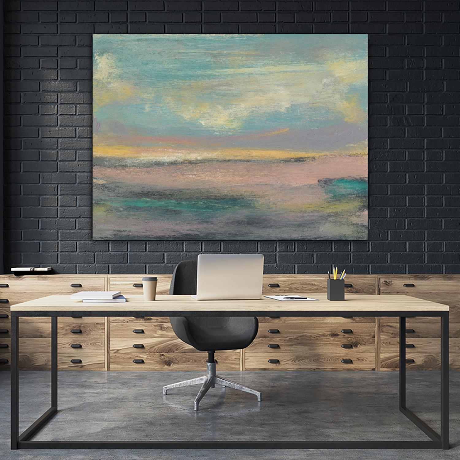 Sunset Study VI by Jennifer Goldberger on GIANT ART - pink abstract