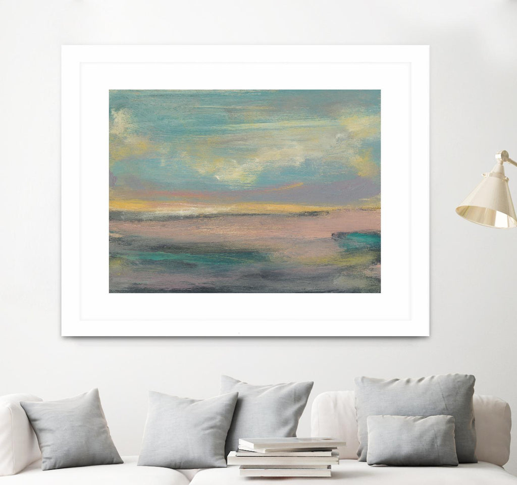 Sunset Study VI par Jennifer Goldberger sur GIANT ART - abstrait rose