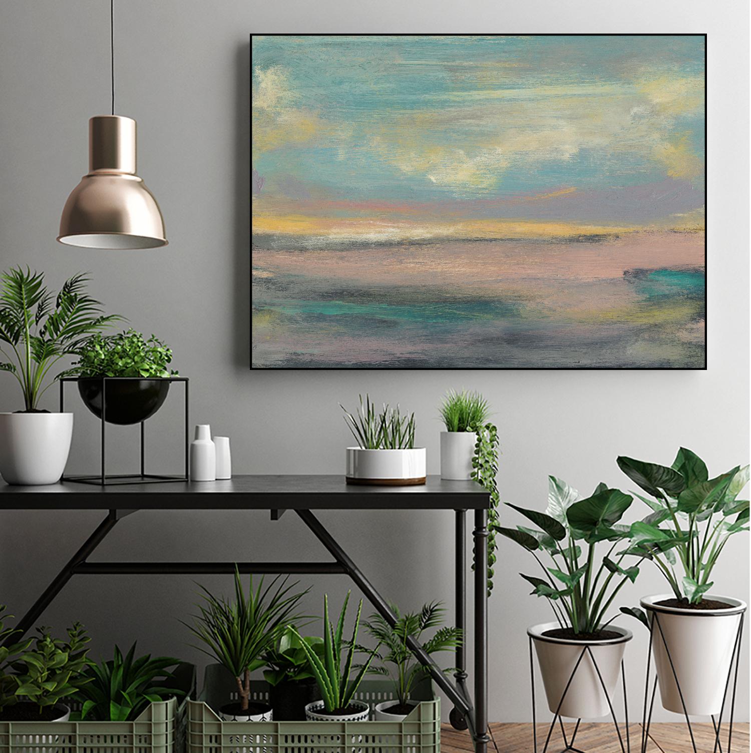 Sunset Study VI by Jennifer Goldberger on GIANT ART - pink abstract