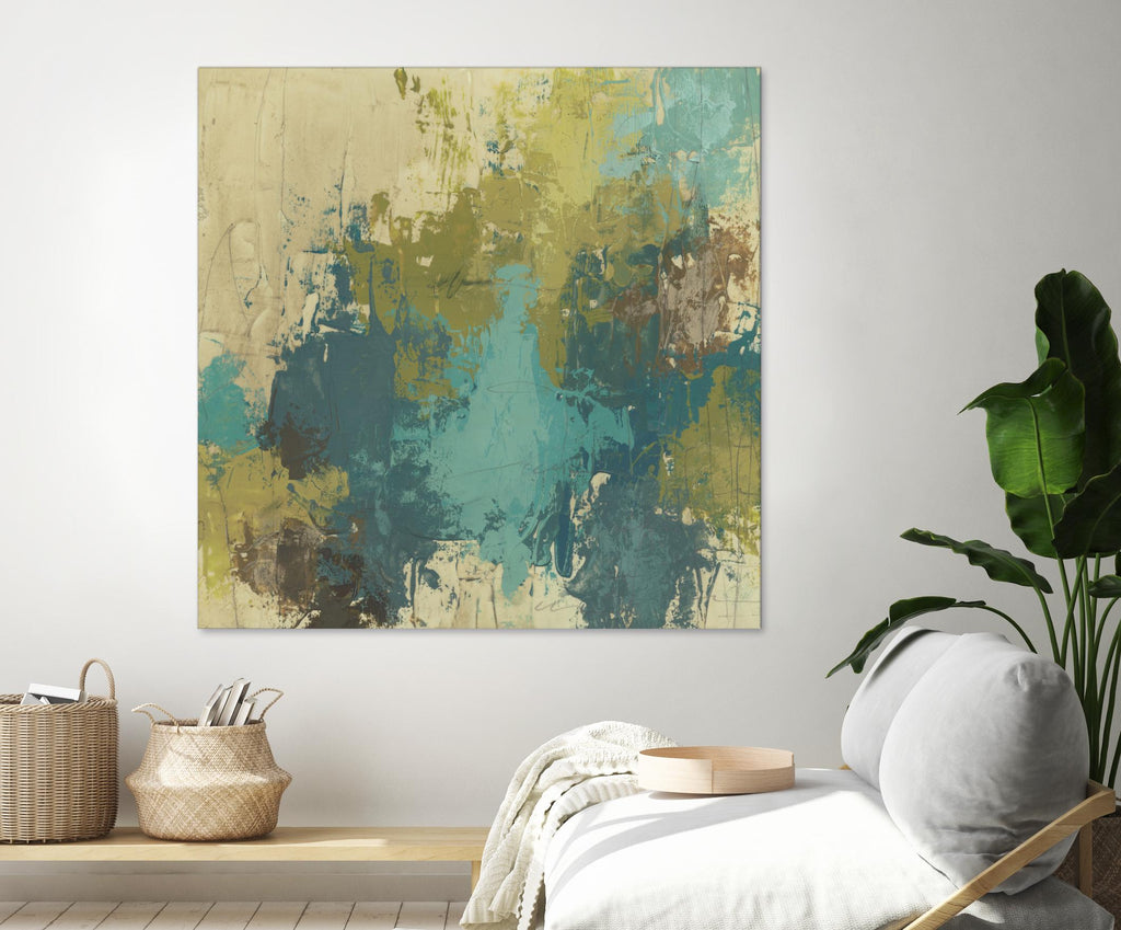 Blue Monday I by June Erica Vess on GIANT ART - green abstract