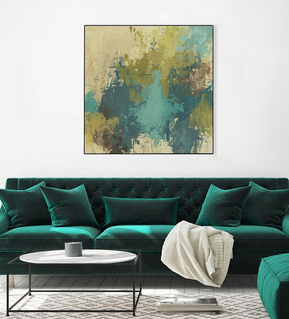 Blue Monday I by June Erica Vess on GIANT ART - green abstract