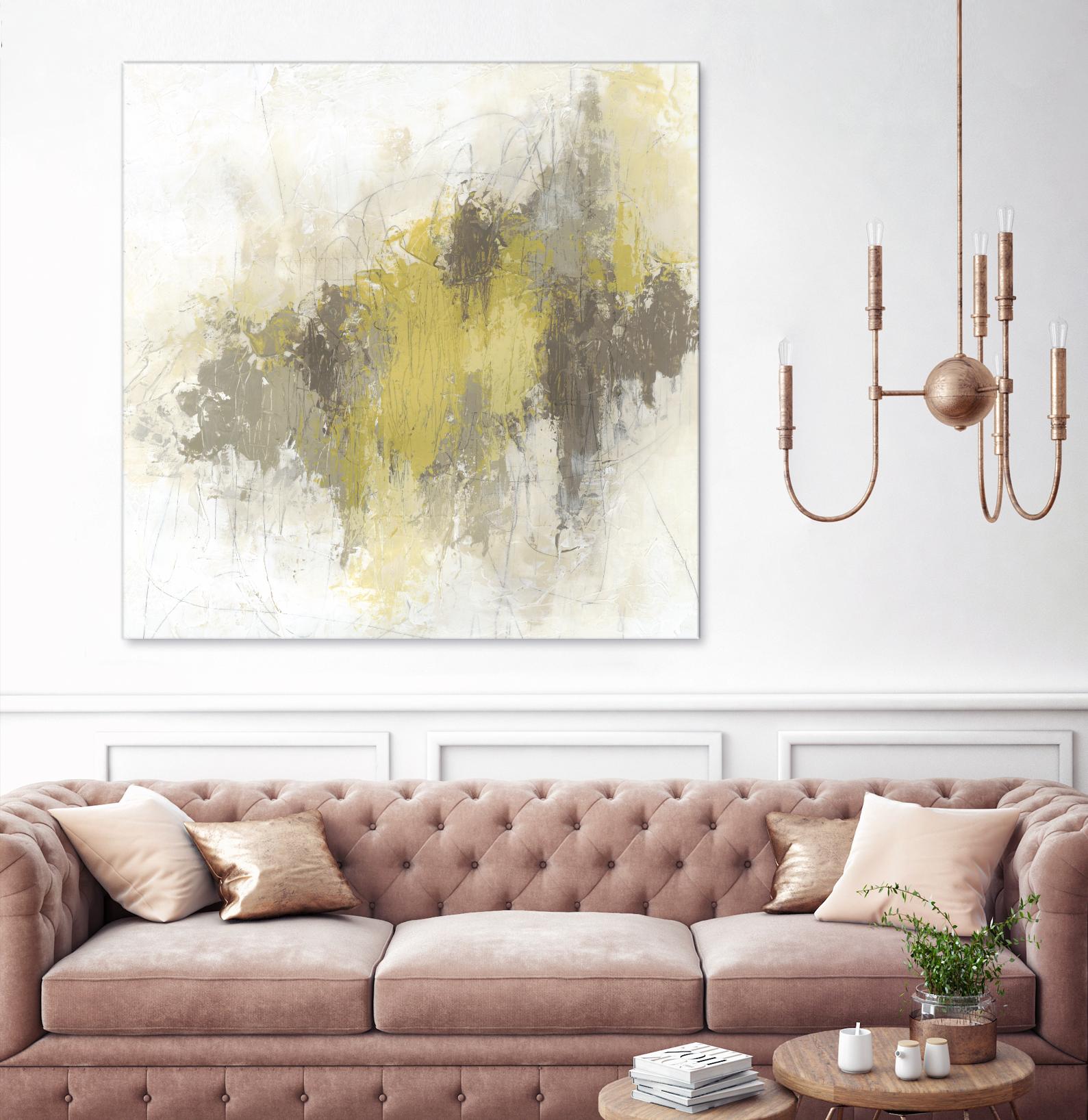 Saffron Abstract I by June Erica Vess on GIANT ART - yellow abstract abstract