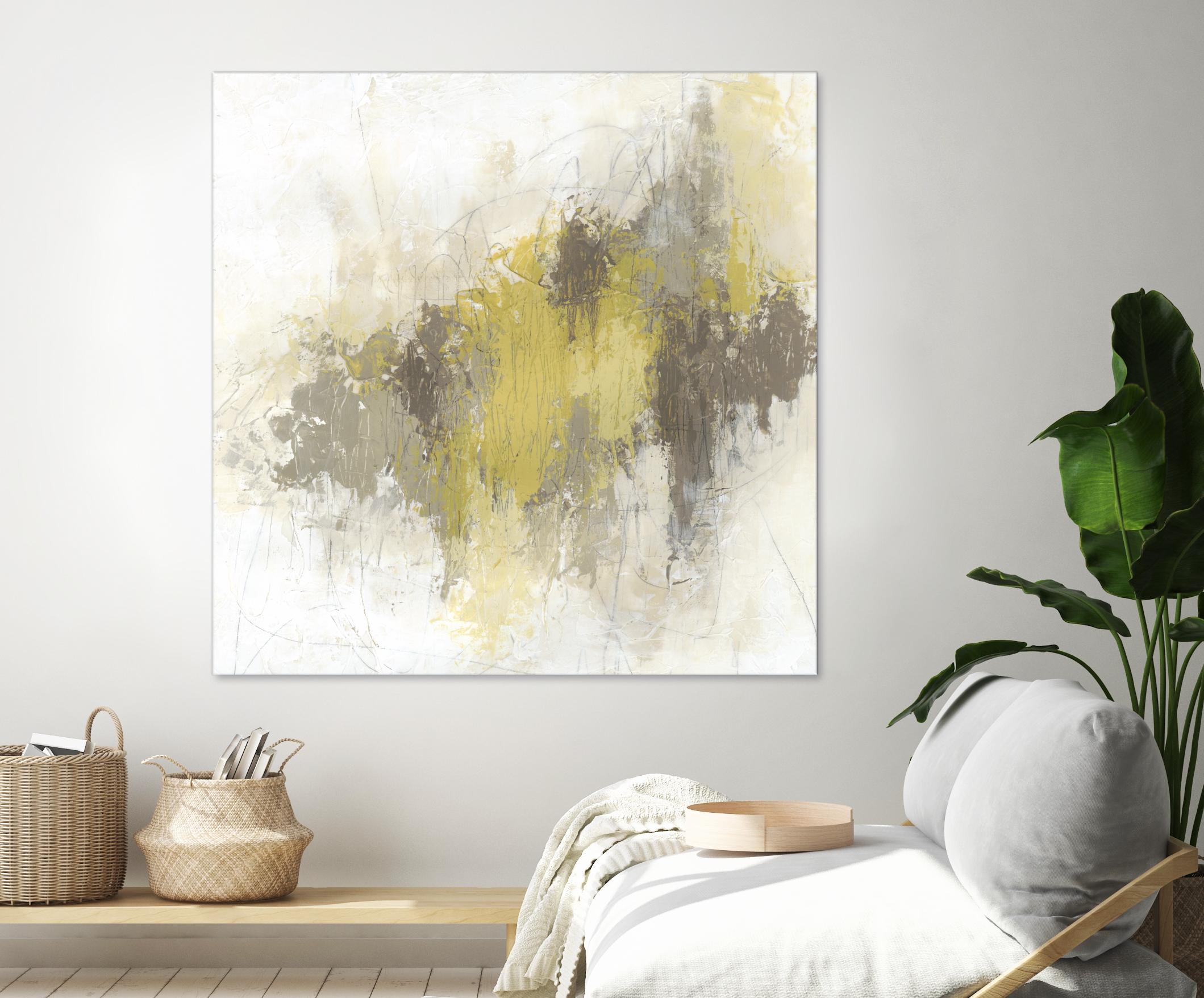 Saffron Abstract I by June Erica Vess on GIANT ART - yellow abstract abstract