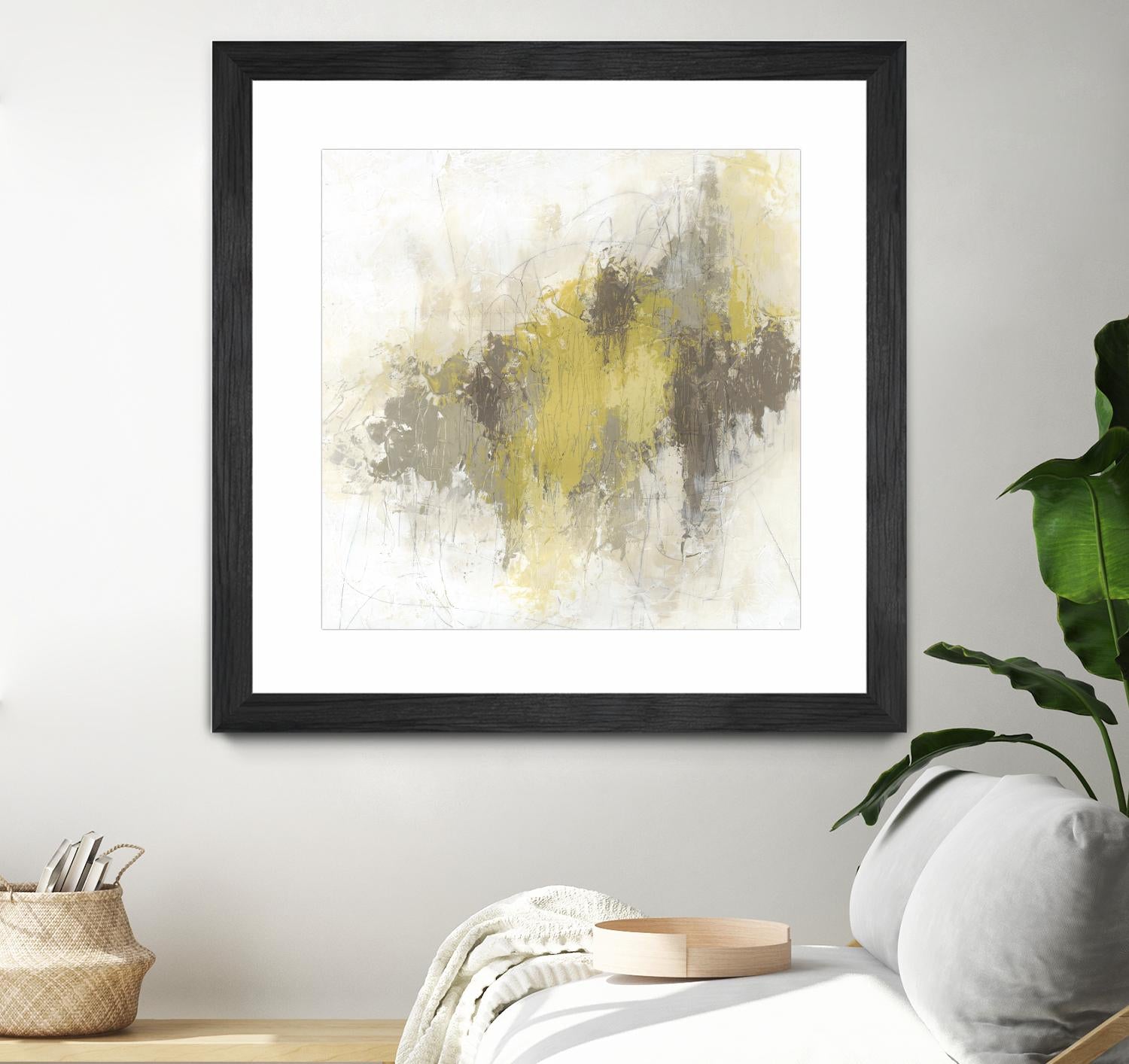 Saffron Abstract I by June Erica Vess on GIANT ART - yellow abstract abstract
