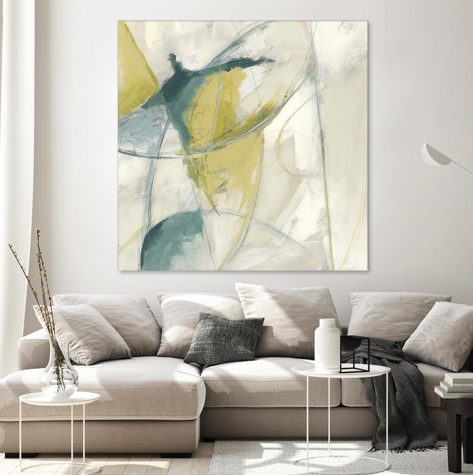 Footnote II by June Erica Vess on GIANT ART - blue abstract