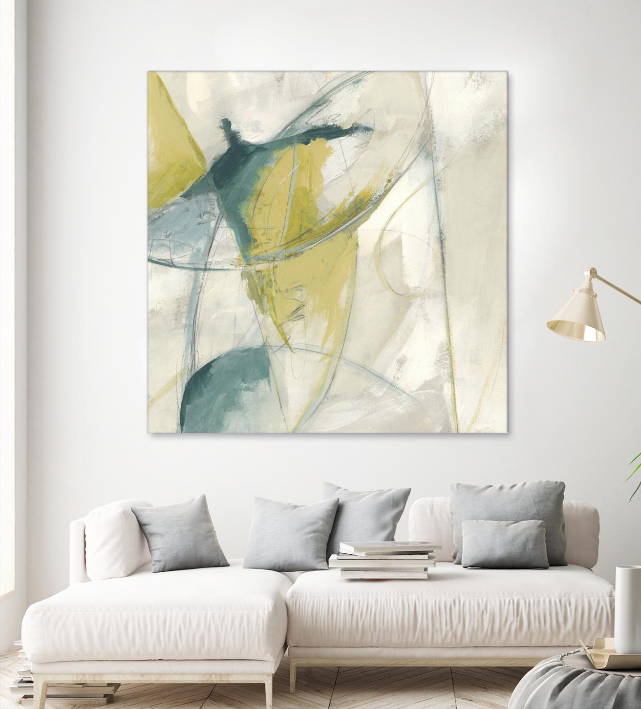 Footnote II by June Erica Vess on GIANT ART - blue abstract