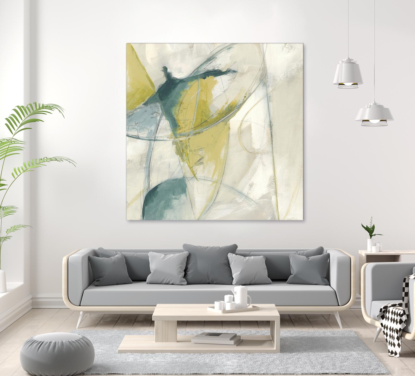 Footnote II by June Erica Vess on GIANT ART - blue abstract