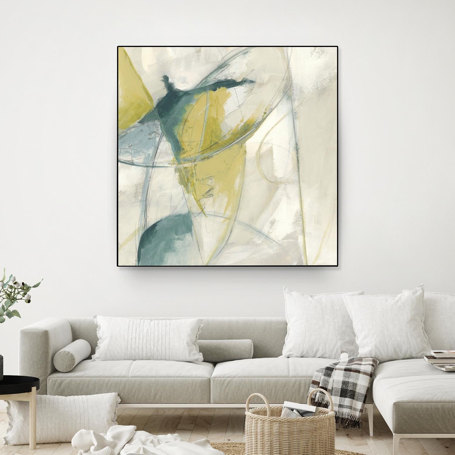 Footnote II by June Erica Vess on GIANT ART - blue abstract