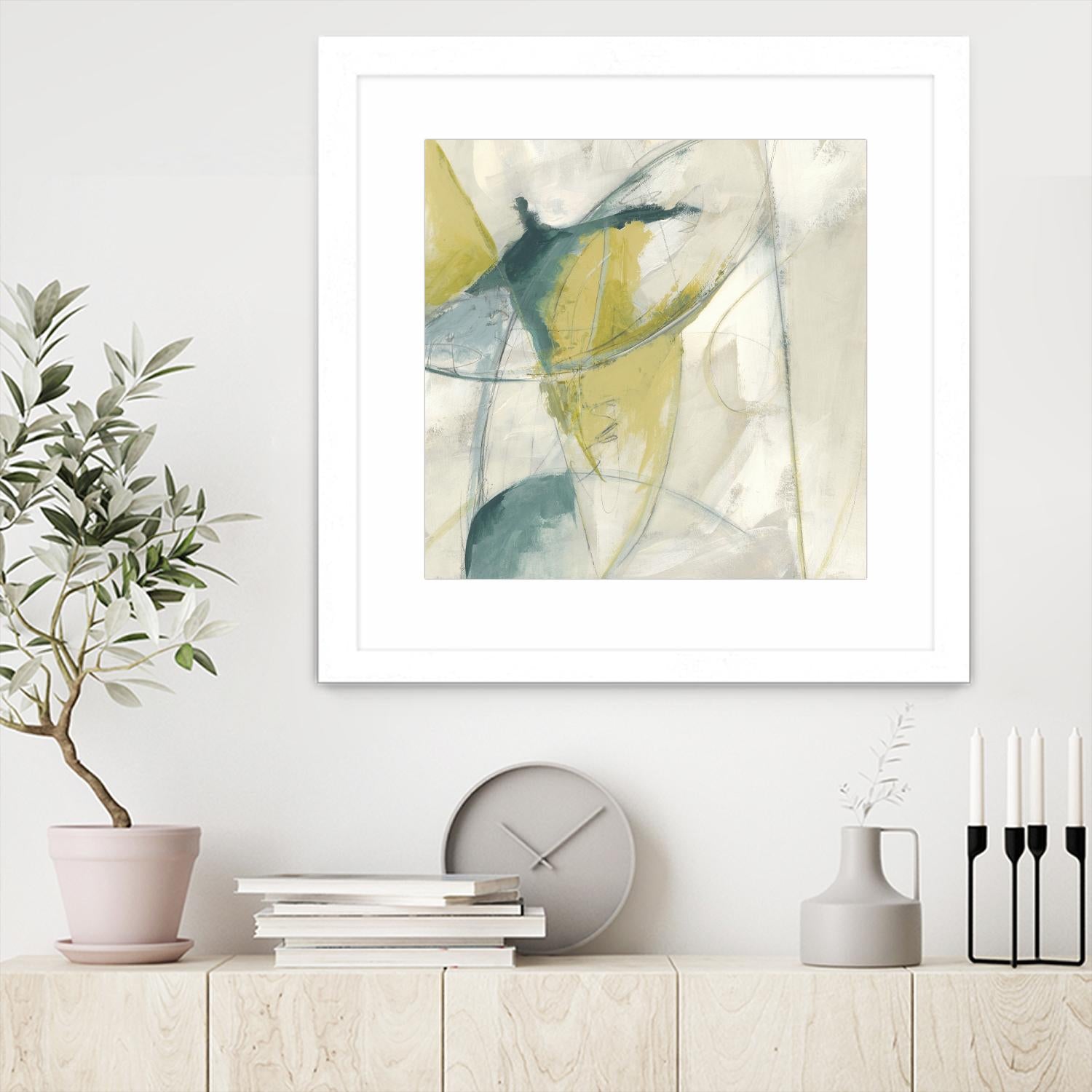 Footnote II by June Erica Vess on GIANT ART - blue abstract