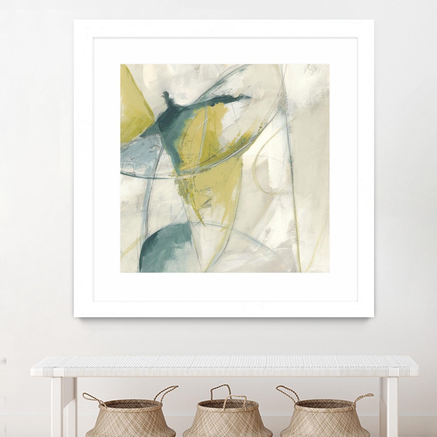 Footnote II by June Erica Vess on GIANT ART - blue abstract