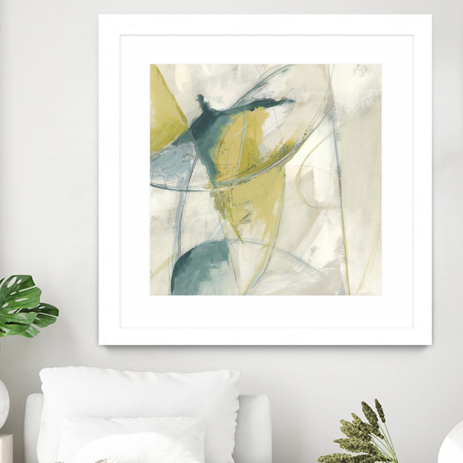 Footnote II by June Erica Vess on GIANT ART - blue abstract