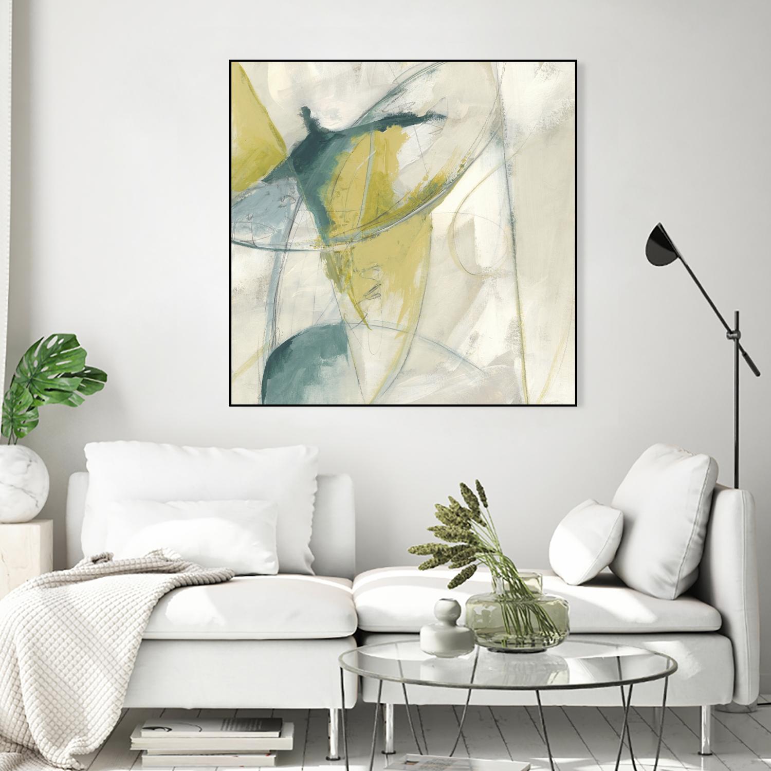 Footnote II by June Erica Vess on GIANT ART - blue abstract