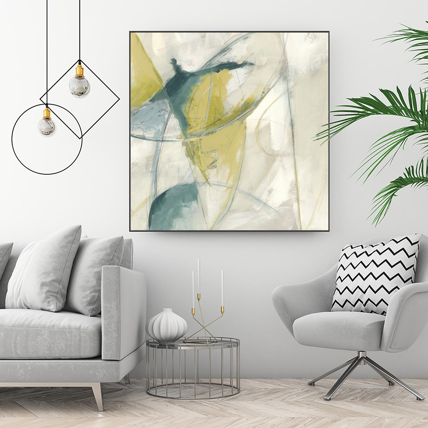 Footnote II by June Erica Vess on GIANT ART - blue abstract