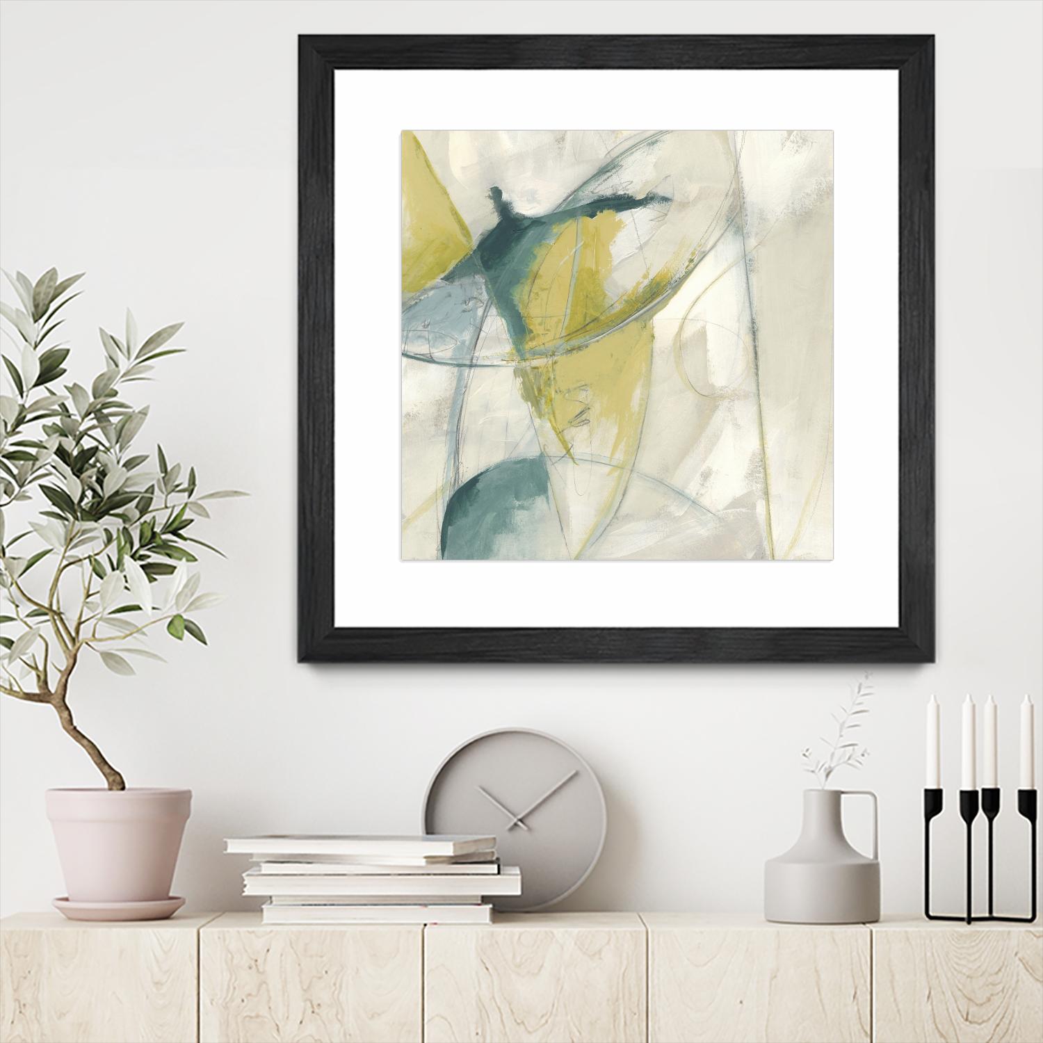 Footnote II by June Erica Vess on GIANT ART - blue abstract