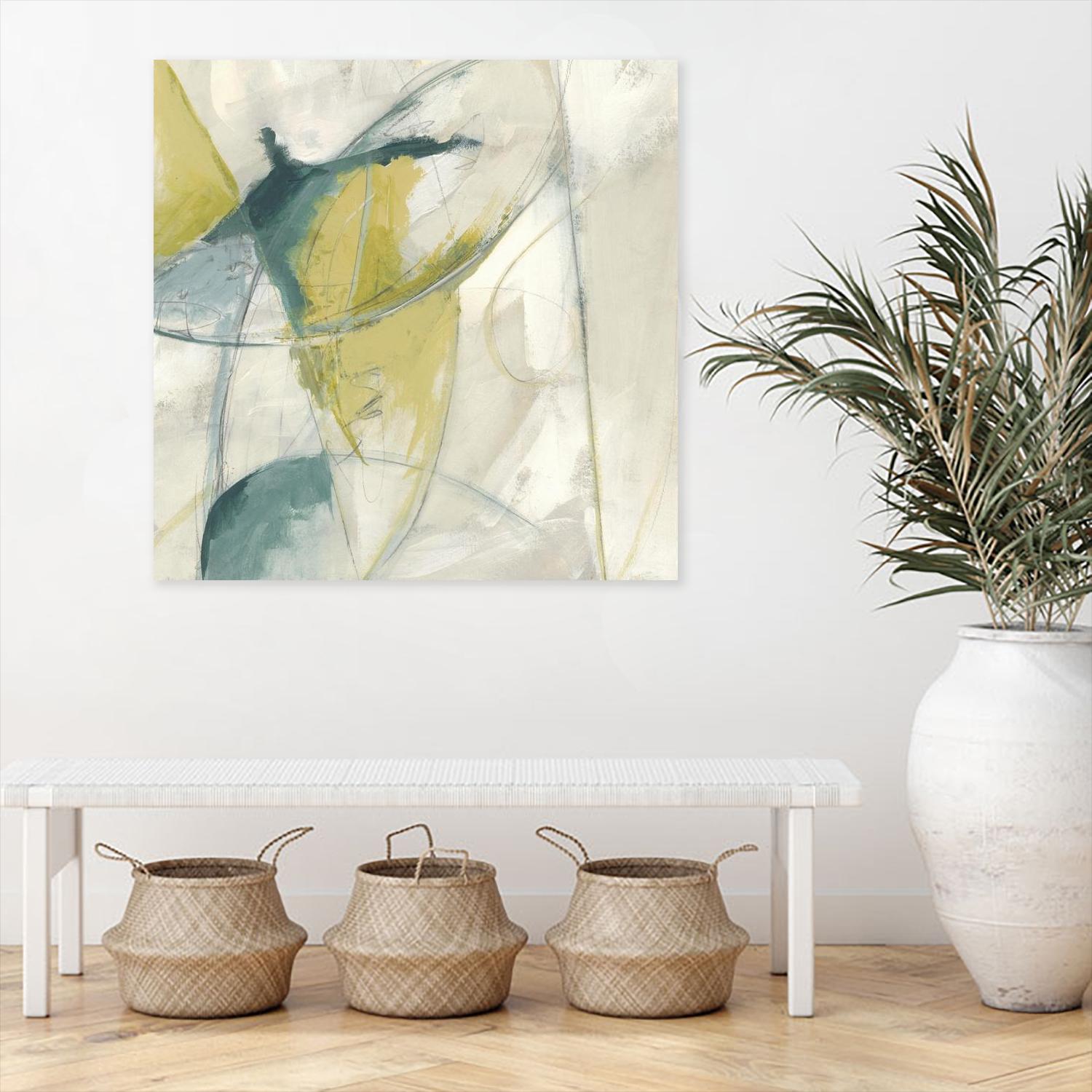 Footnote II by June Erica Vess on GIANT ART - blue abstract