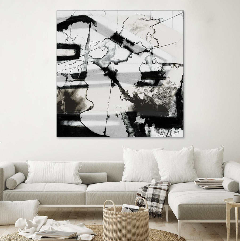 In Motion III by Jennifer Goldberger on GIANT ART - black abstract