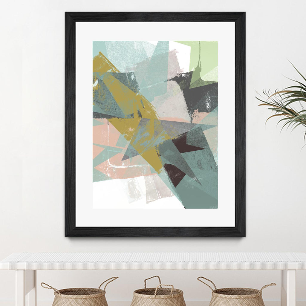 Color Patches I by Jennifer Goldberger on GIANT ART - green abstract