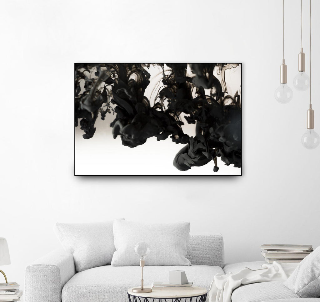 Fumée noire par Pexels sur GIANT ART - abstrait blanc