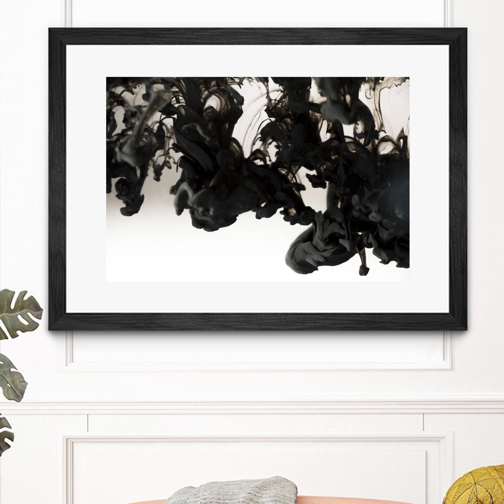 Fumée noire par Pexels sur GIANT ART - abstrait blanc