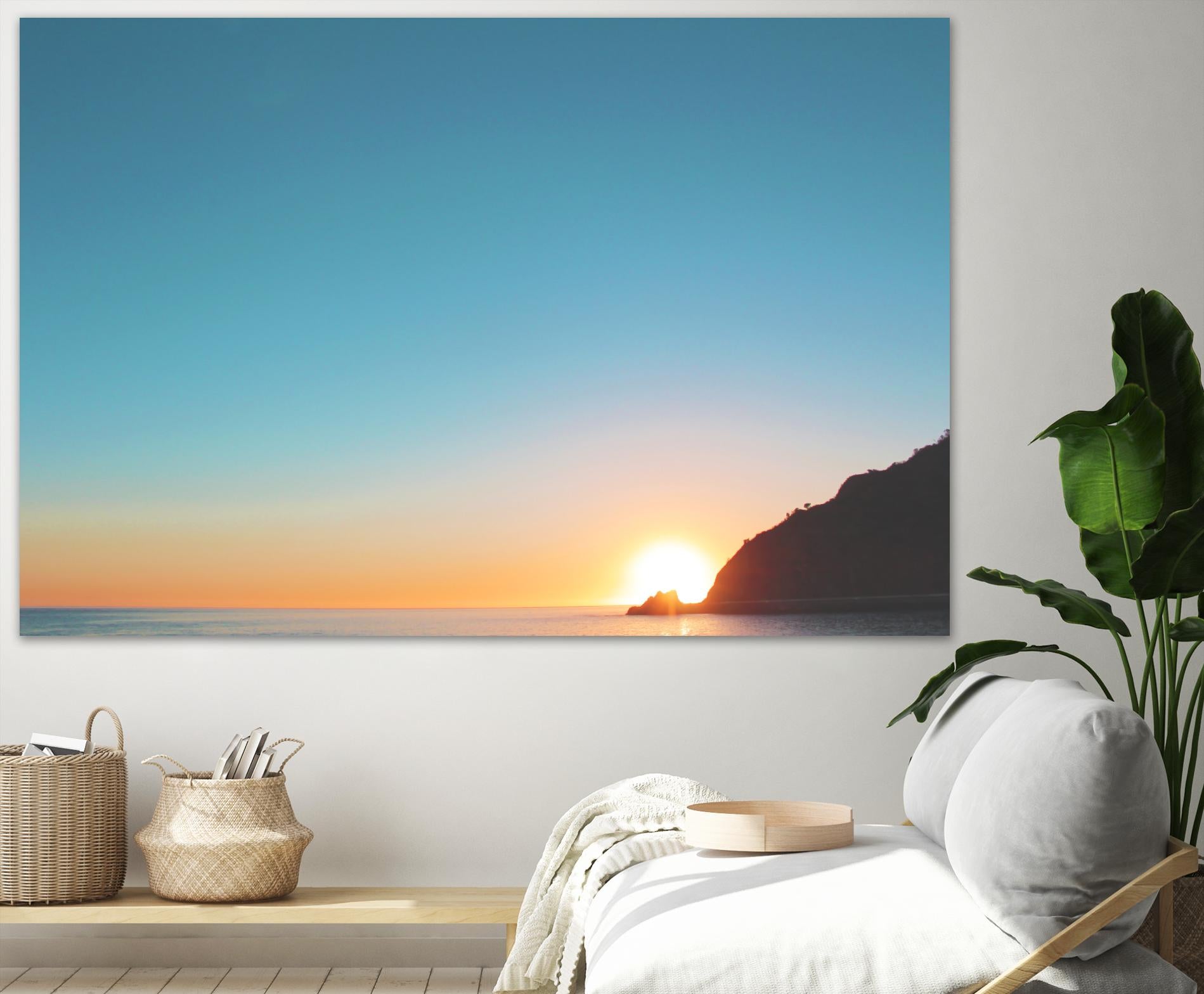 Sunset by Pexels on GIANT ART - blue sea scene