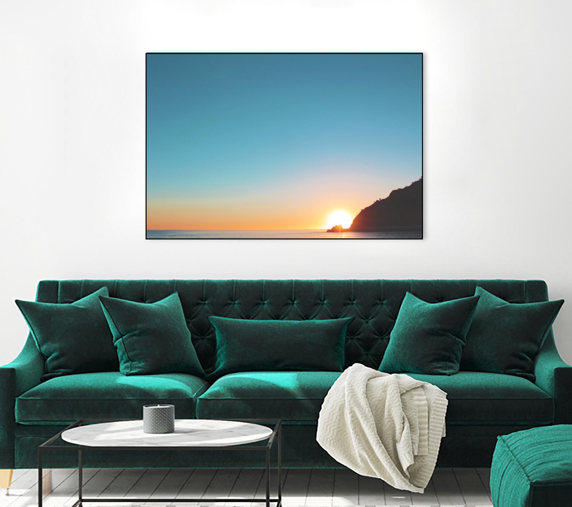 Sunset by Pexels on GIANT ART - blue sea scene