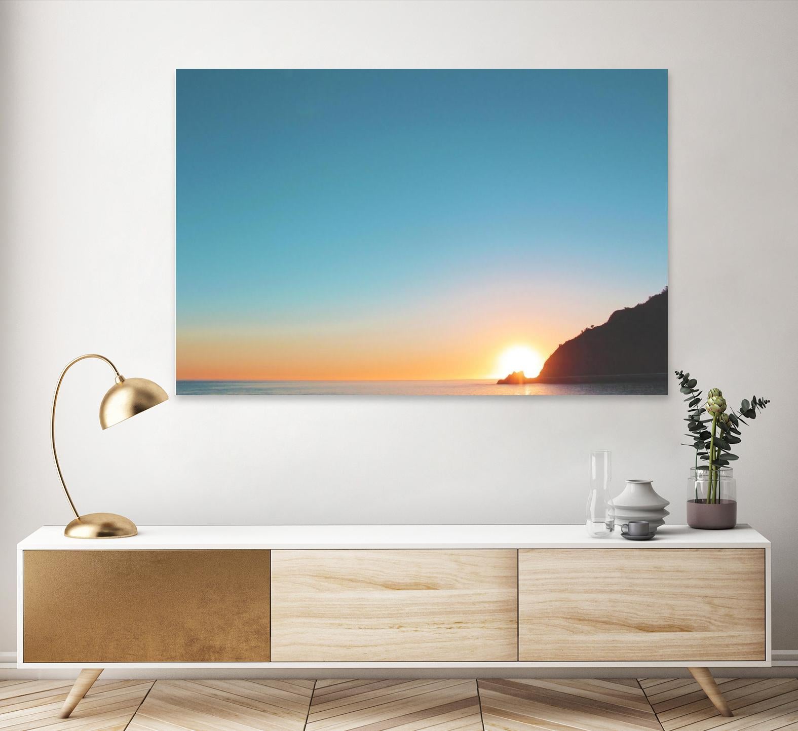 Sunset by Pexels on GIANT ART - blue sea scene