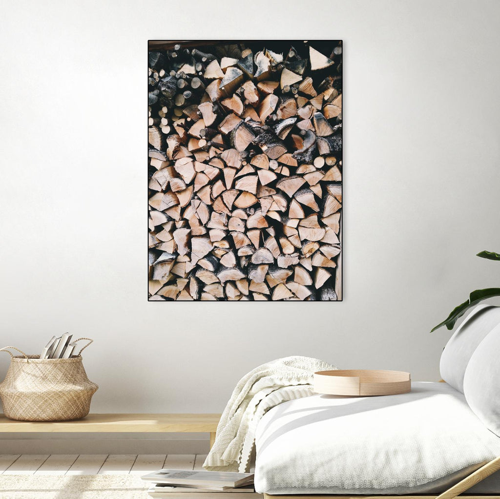 Logs par Pexels sur GIANT ART - arbres noirs