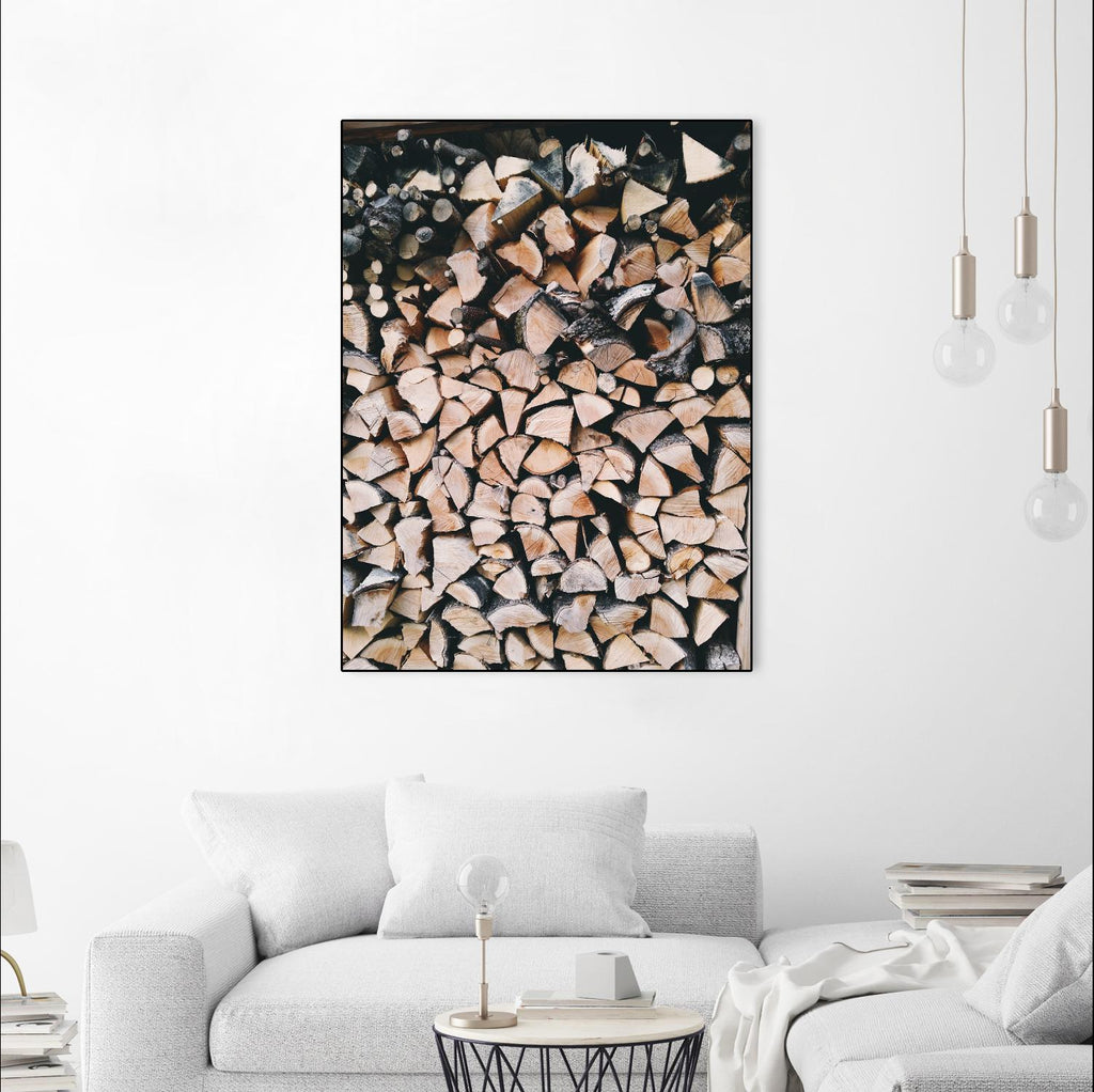Logs par Pexels sur GIANT ART - arbres noirs