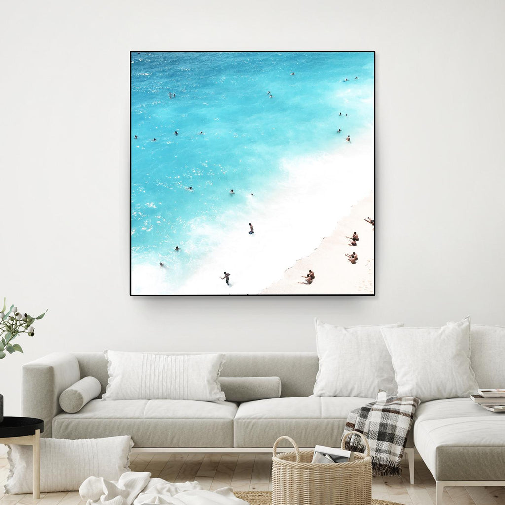 A day at the beach par Pexels sur GIANT ART - scène de mer bleue