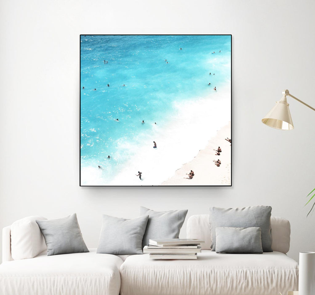A day at the beach by Pexels on GIANT ART - blue sea scene