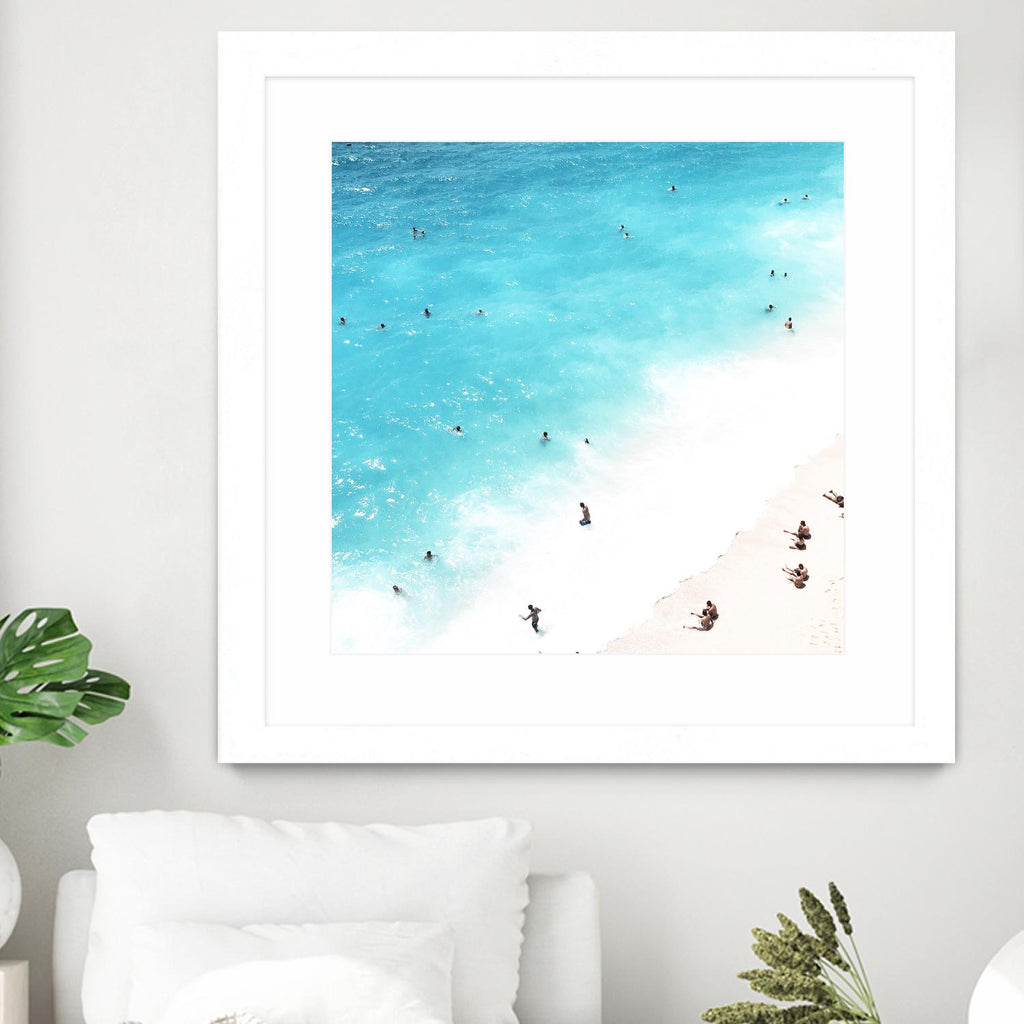 A day at the beach par Pexels sur GIANT ART - scène de mer bleue