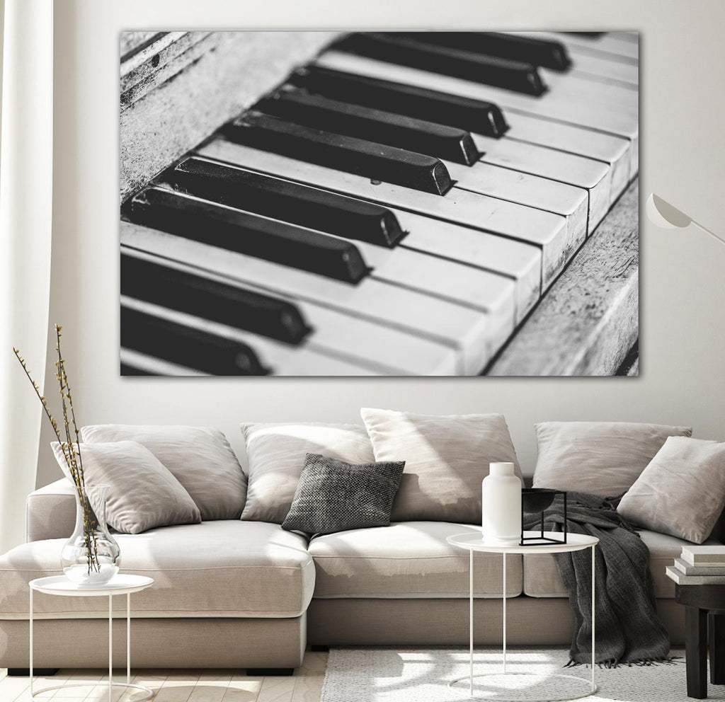 Vintage piano by Pexels on GIANT ART - white leisure